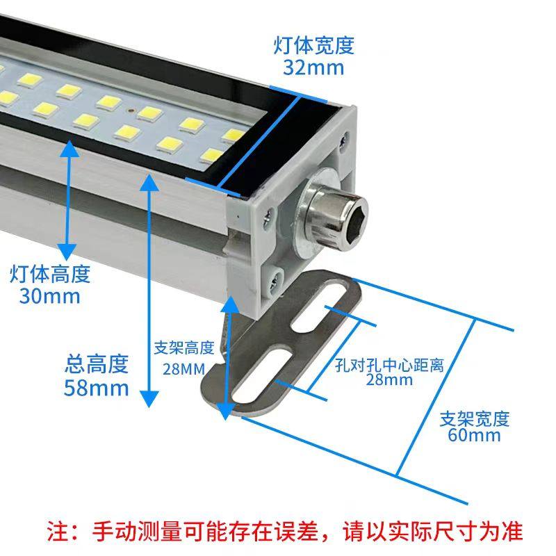 led机床工作灯24v防水防爆金属三防灯CNC加工中心照明灯220v,淘宝优惠券,粉丝福利购,淘宝优惠卷