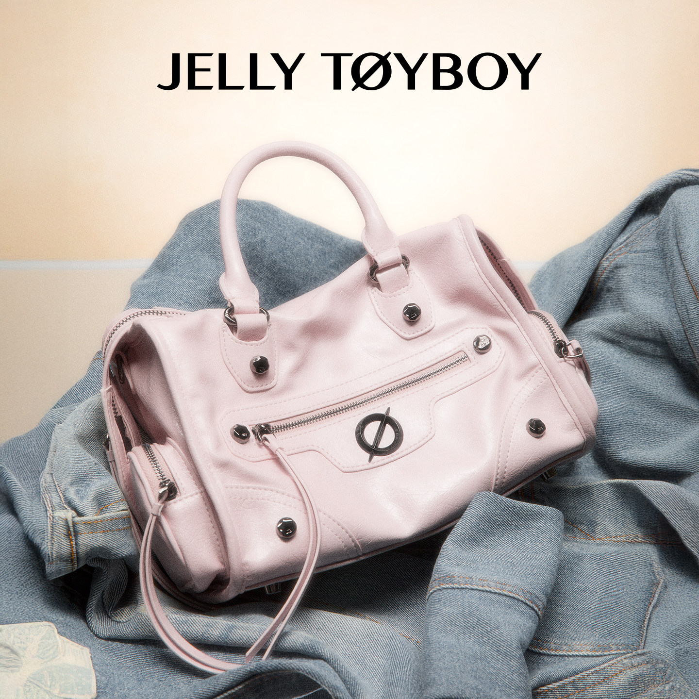 JTB小极光托特包.新款辣妹机车包粉色设计感手提包大容量斜挎包女,淘宝优惠券,粉丝福利购,淘宝优惠卷