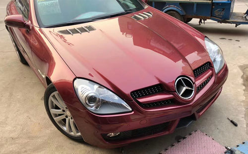适用于08-10奔驰SLK级 R171 SLK200 300 350 SLK55改装满天星中网 - 图1