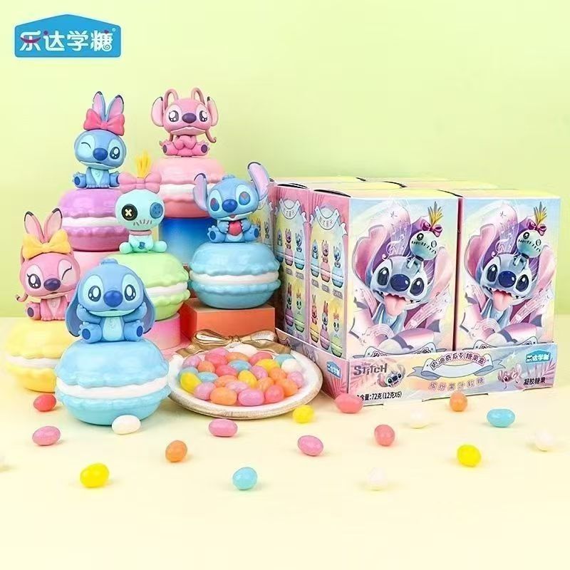 乐达学糖史迪奇系列缤纷果汁软糖儿童零糖果盲盒造型糖玩随机造型 - 图3