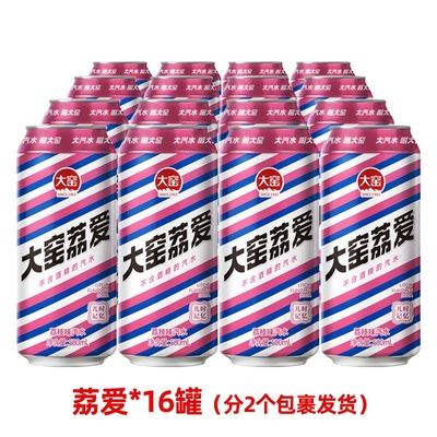 吴京代言大窑嘉宾汽水碳酸饮料500ml*8罐*2箱l