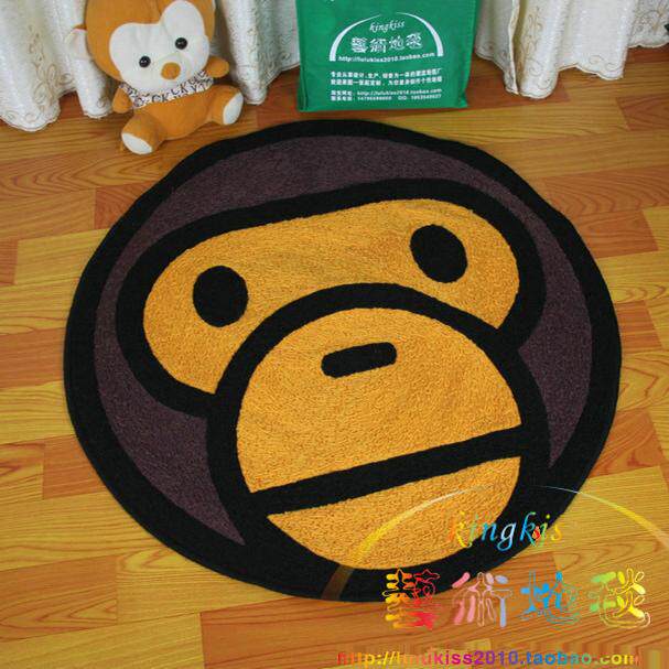 厂家直销手工编织时尚潮流品牌BAPE地毯坐垫ape安逸猴猿人头原宿,淘宝优惠券,粉丝福利购,淘宝优惠卷