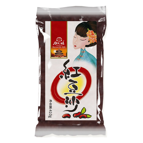 厨大妈红豆沙馅料面包月饼粽子蛋黄酥青团原材料家用烘焙原料410g - 图3