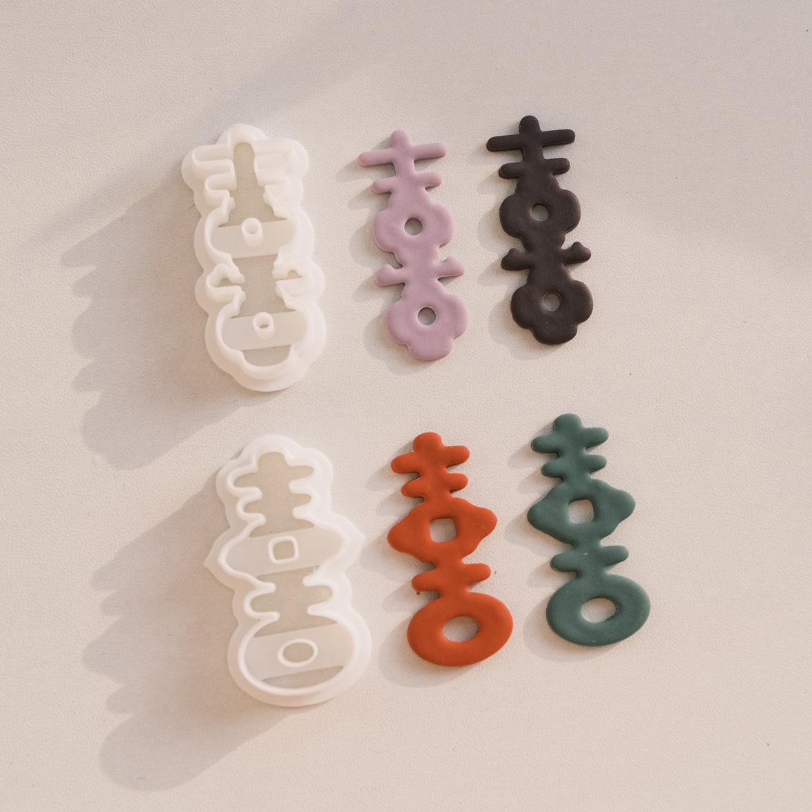 异色工作室2024独家定制新年传统中式软陶模具中国风粘土饰品切模 - 图1