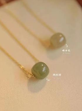 新中式和田钰项链女ins小众简约百搭复古高颜值轻奢高级项链