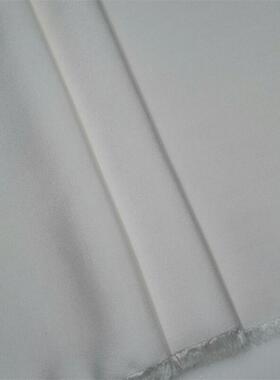 白色棉麻特价处理服装布料