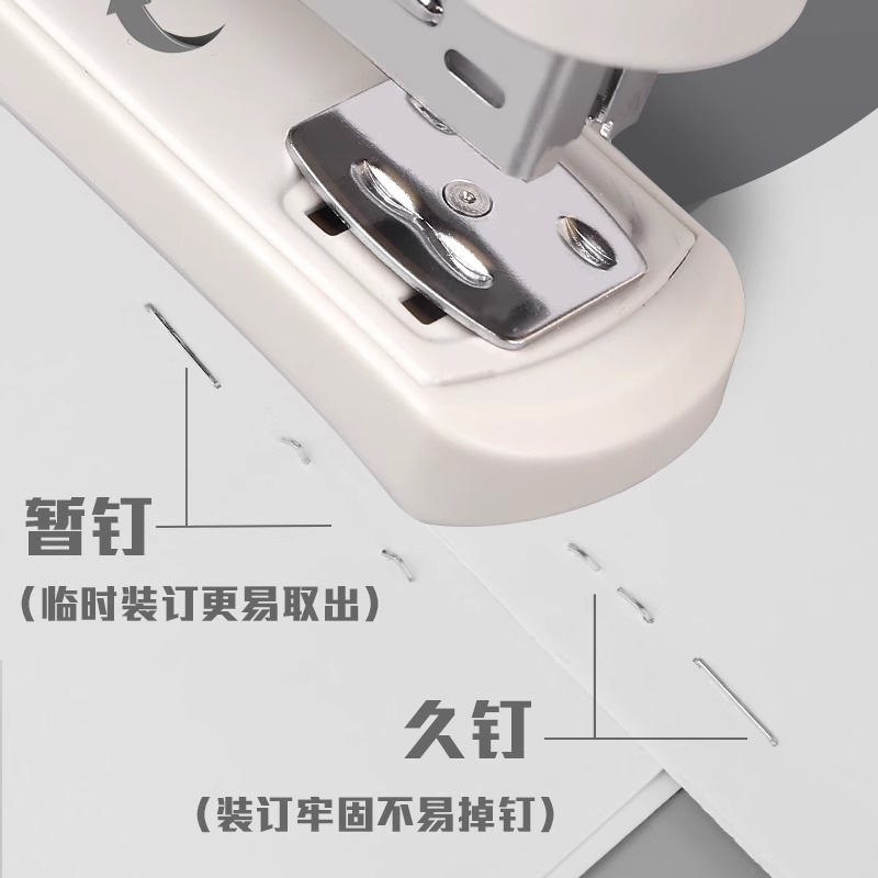 晨光订书机学生用多功能大号12号小型省力中号办公订书器小号可旋转钉书机标准型小型办公用