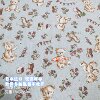 Kokka pure cotton bear and rabbit fabric imported from Japan