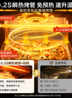 美的小滋味微波炉家用空气炸烤箱