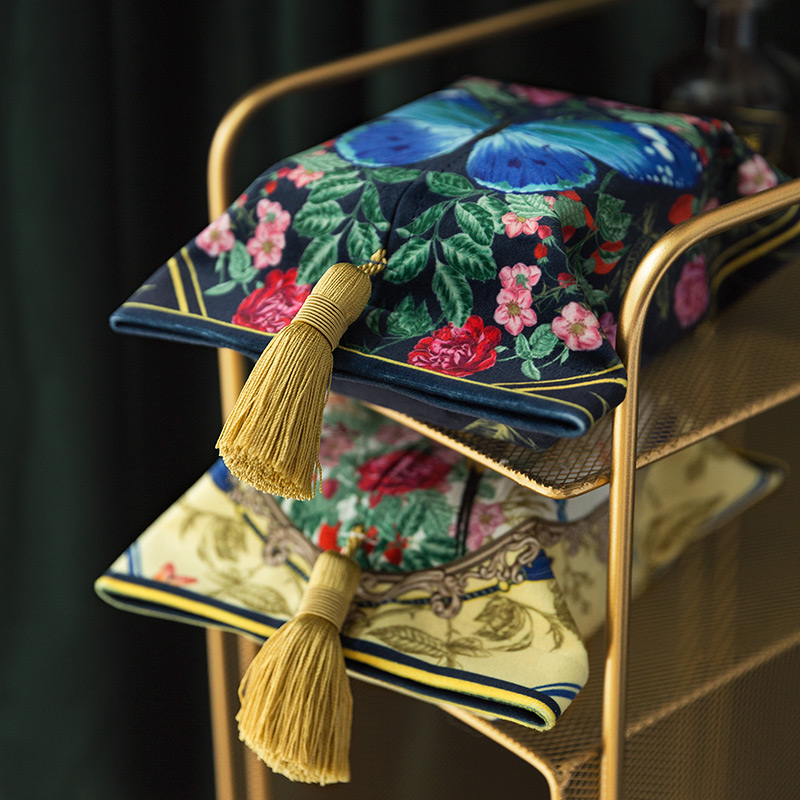 范居态度温莎美式英式车载纸巾盒客厅纸巾套纸巾袋纸抽布艺抽纸盒 - 图1