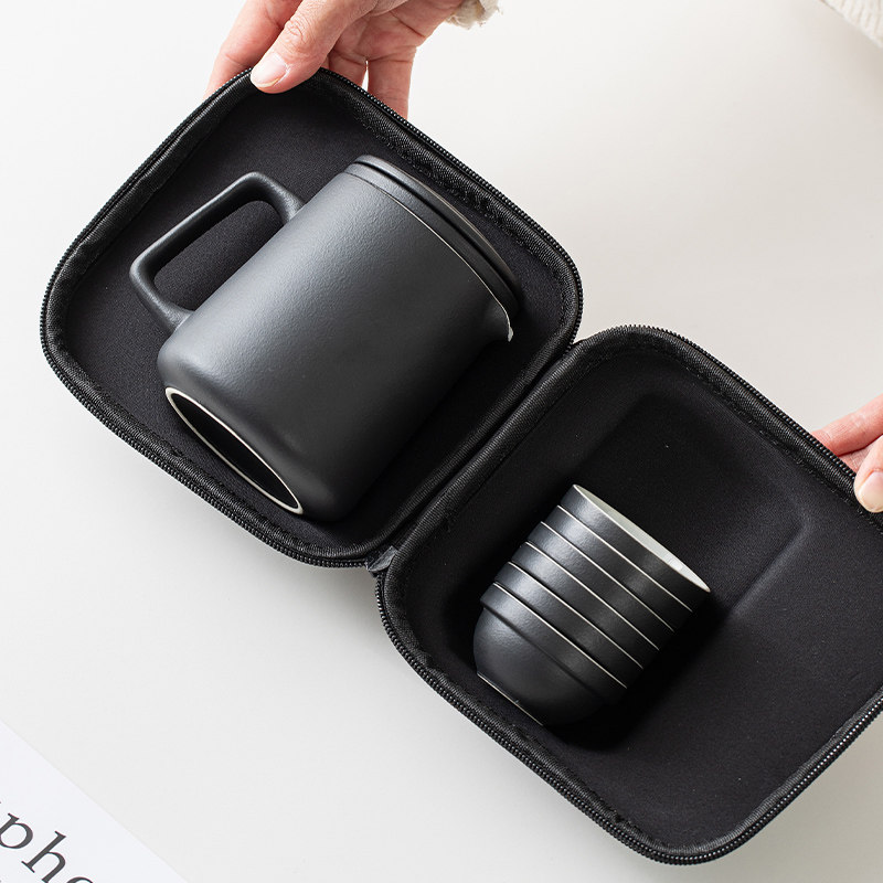 便携式旅行茶具小套装实用礼品简易户外泡茶壶茶杯简约露营快客杯,淘宝优惠券,粉丝福利购,淘宝优惠卷