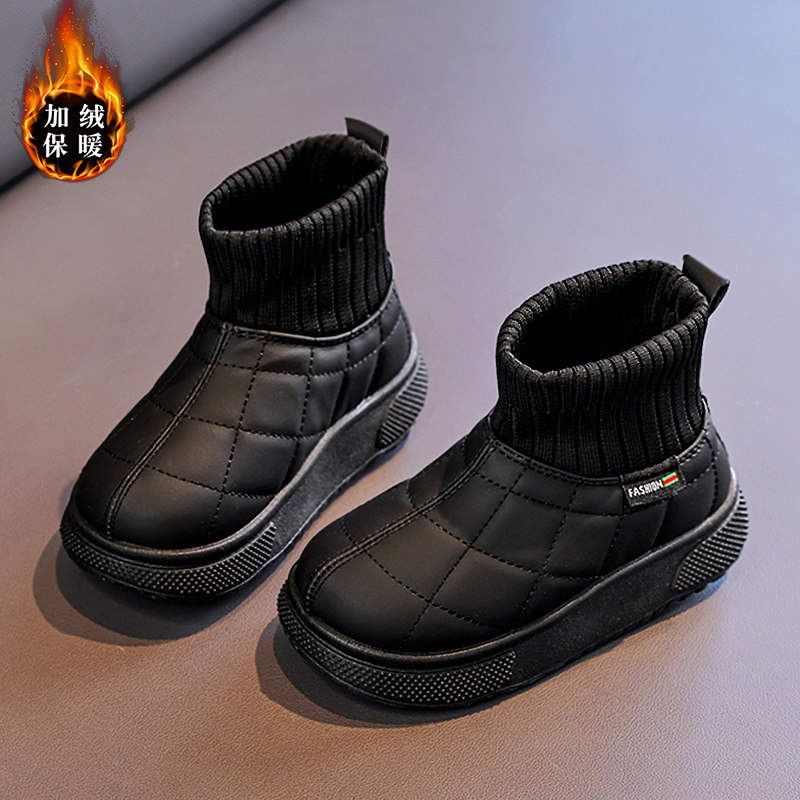 官网C&K雪地靴男童大棉鞋保暖2025新款冬季儿童防滑男孩加厚棉靴,淘宝优惠券,粉丝福利购,淘宝优惠卷