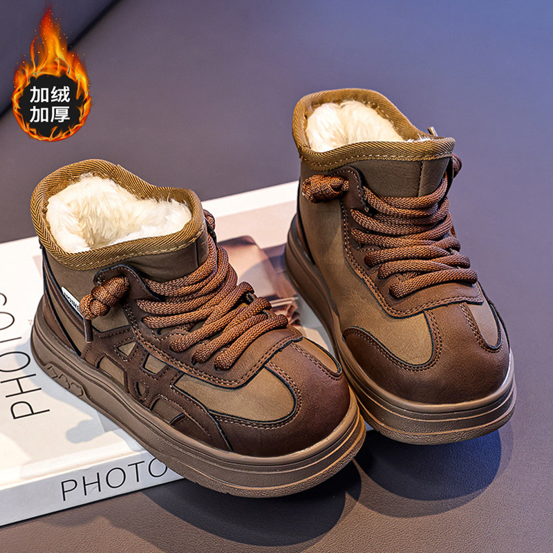 官网C&K男童雪地靴2025新款冬季加厚保暖儿童棉鞋加绒东北大棉靴,淘宝优惠券,粉丝福利购,淘宝优惠卷