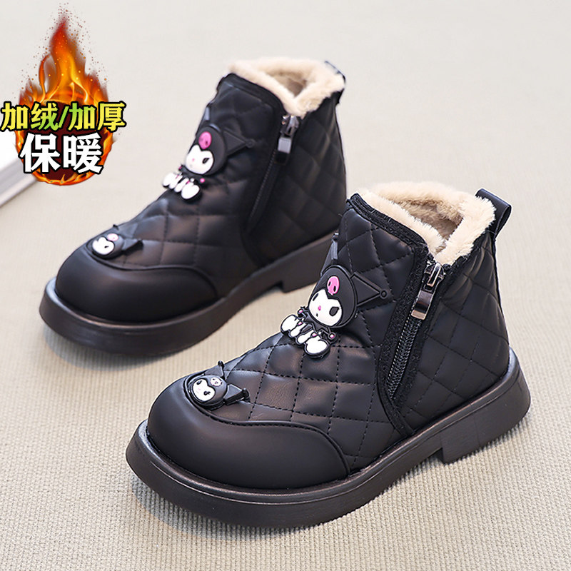 官网C&K女童雪地靴加绒保暖2025新款冬季儿童大棉鞋女孩东北棉靴,淘宝优惠券,粉丝福利购,淘宝优惠卷