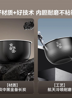 美的IH电饭煲4升快速煮饭智能多功能家用电饭锅官方正品L立体加热