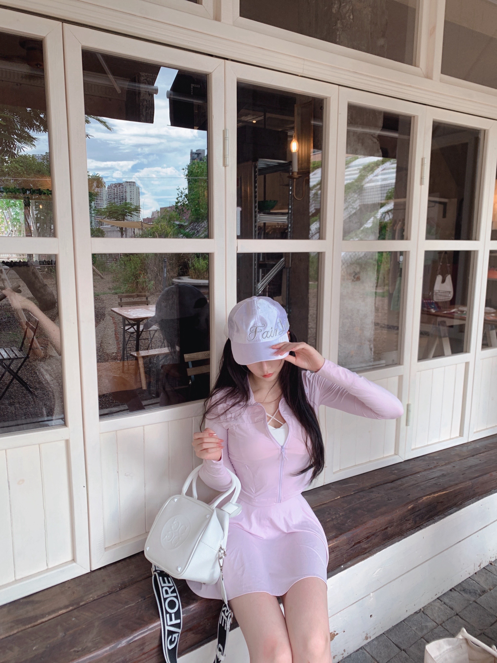 Nane南一自制款 夏日搭配王 防晒上衣+半身裙+打底吊带运动三件套 - 图2