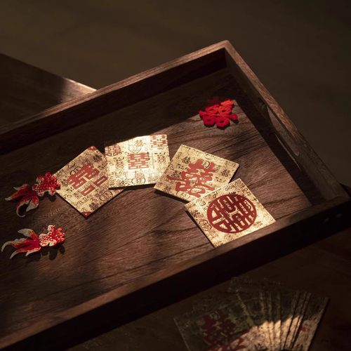 结婚接亲堵门专用红包迷你小喜包高级感喜字开门红包婚礼抛洒红包 - 图0