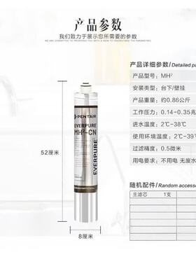 爱惠浦（Everpure）厨房餐饮用水 净水器主滤芯MH2-Plus