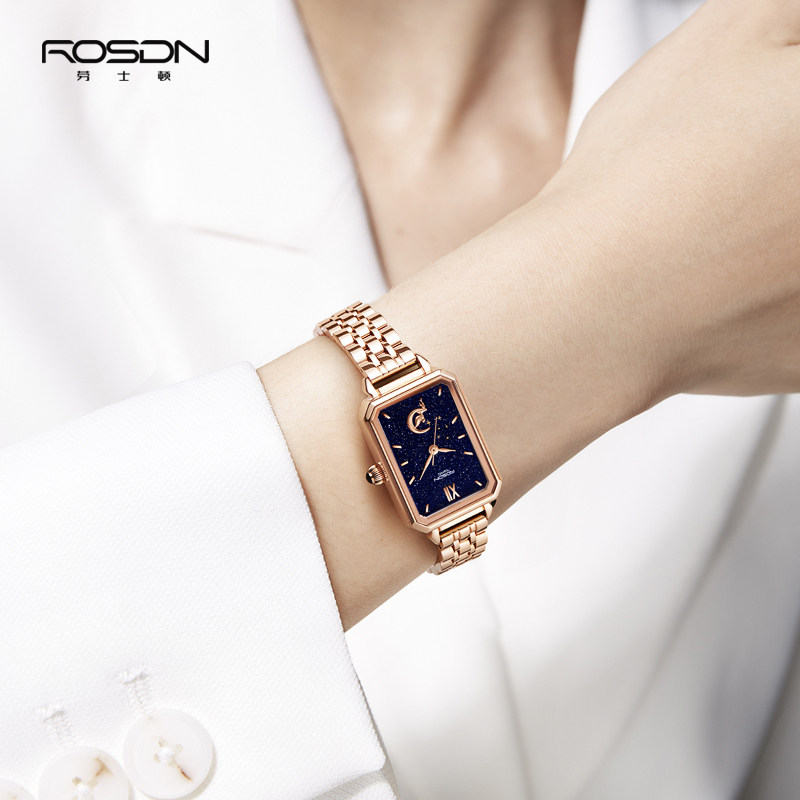 劳士顿2021年新款方表小绿表 劳士顿手表国产腕表