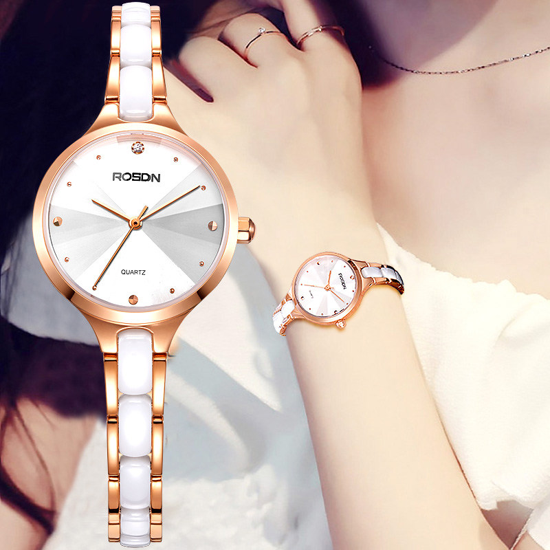 劳士顿正品时尚陶瓷潮流电子手链表 劳士顿手表国产腕表