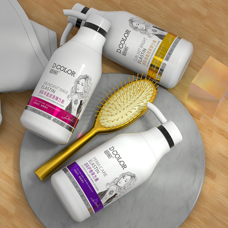 迪彩弹力素簧弹力女素卷发精华素 迪彩广州头发造型