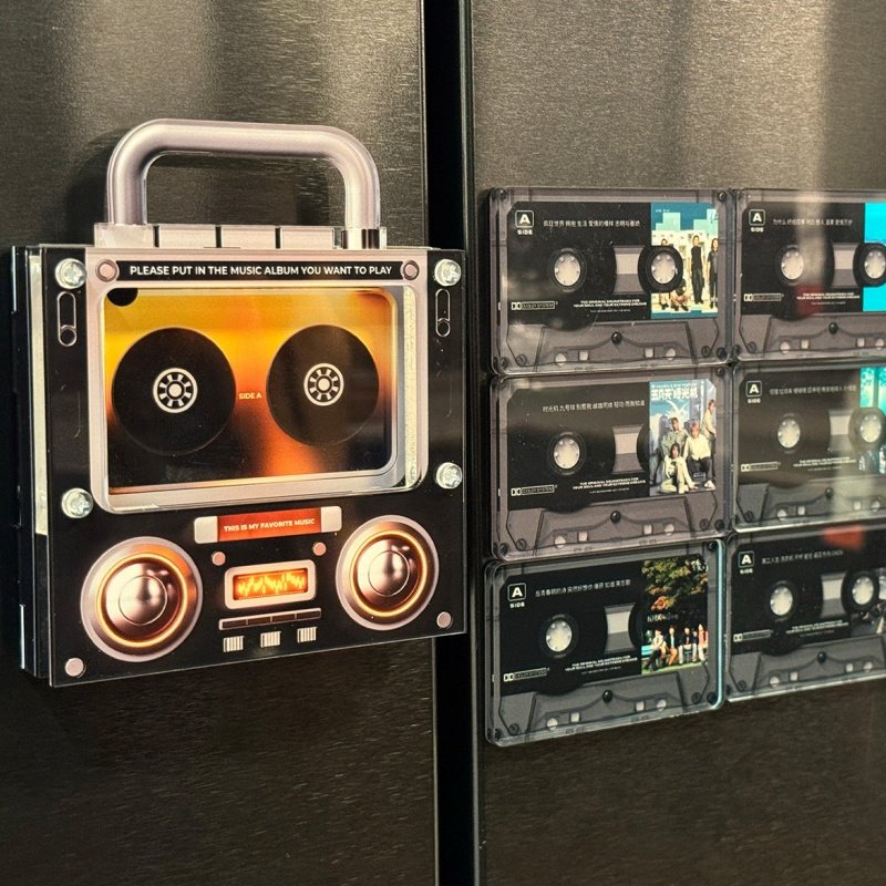 周杰伦歌曲冰箱贴nfc磁带造型个性可以播放音乐磁吸冰箱装饰磁贴,淘宝优惠券,粉丝福利购,淘宝优惠卷