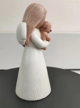 跨境热销款仿木雕天使抱