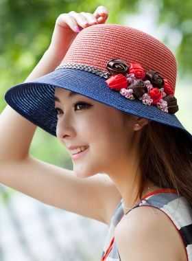 帽子女韩版防晒遮阳户外百搭草帽