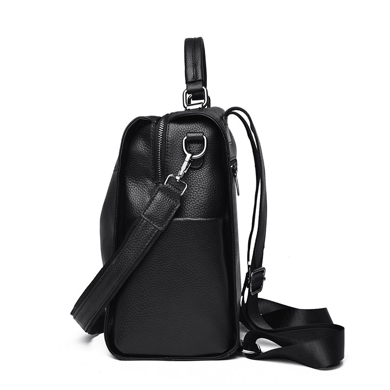 头层牛皮真皮双肩包女简约大容量旅行背包通勤牛皮包,淘宝优惠券,粉丝福利购,淘宝优惠卷