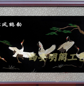 特色民间手工艺品天然植物麦秆画芦苇画熨烫粘贴画精美家具装饰画