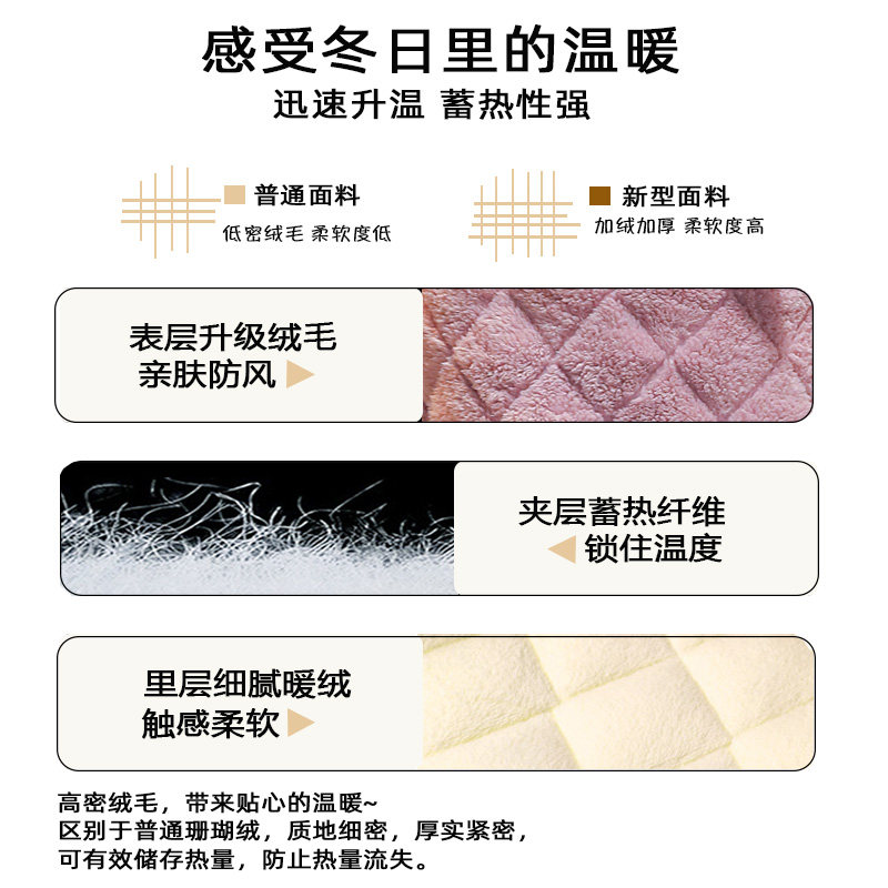 秋冬珊瑚绒长款加绒三层夹棉睡袍 樱梦雅睡衣/家居服套装