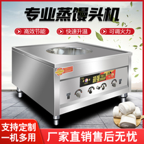 Commercial Steamed Buns Furnace Steamed Buns Furnace Stainless Steel Large Electric Hot Gas Steam Furnace Gas Enteral Powder Stove Steam Cooking Stove