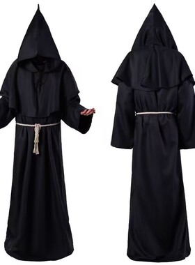 跨境万圣节cosplay中世纪披风僧