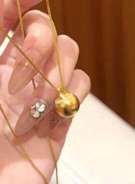 铜肖邦链项链有球bi应毛衣链