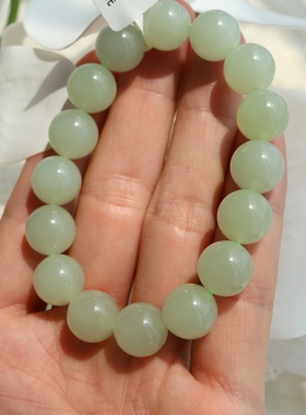 【禧田珠宝】和田玉晴水手串