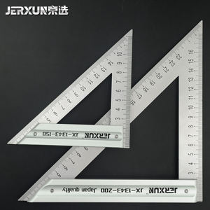 京选三角尺不锈钢90度45°木工直角尺高精度加厚钢板尺角度拐尺