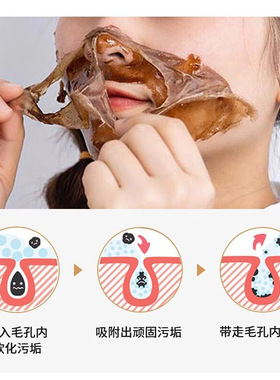 沿美博士黄金撕拉面膜去黑头去粉刺鼻膜深层清洁紧致毛孔净肤面膜