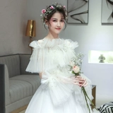 Тонкая накидка для невесты, комплект, коллекция 2022, открытые плечи