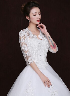 新娘结婚中袖夏季防晒蕾丝披肩