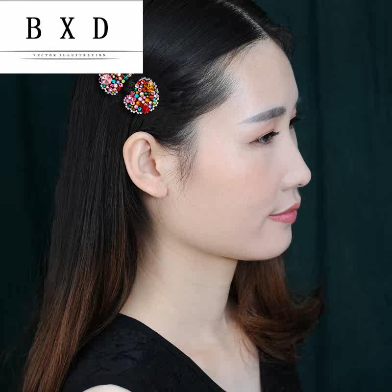 高端定制施华水晶鸭嘴 宾希迪发饰