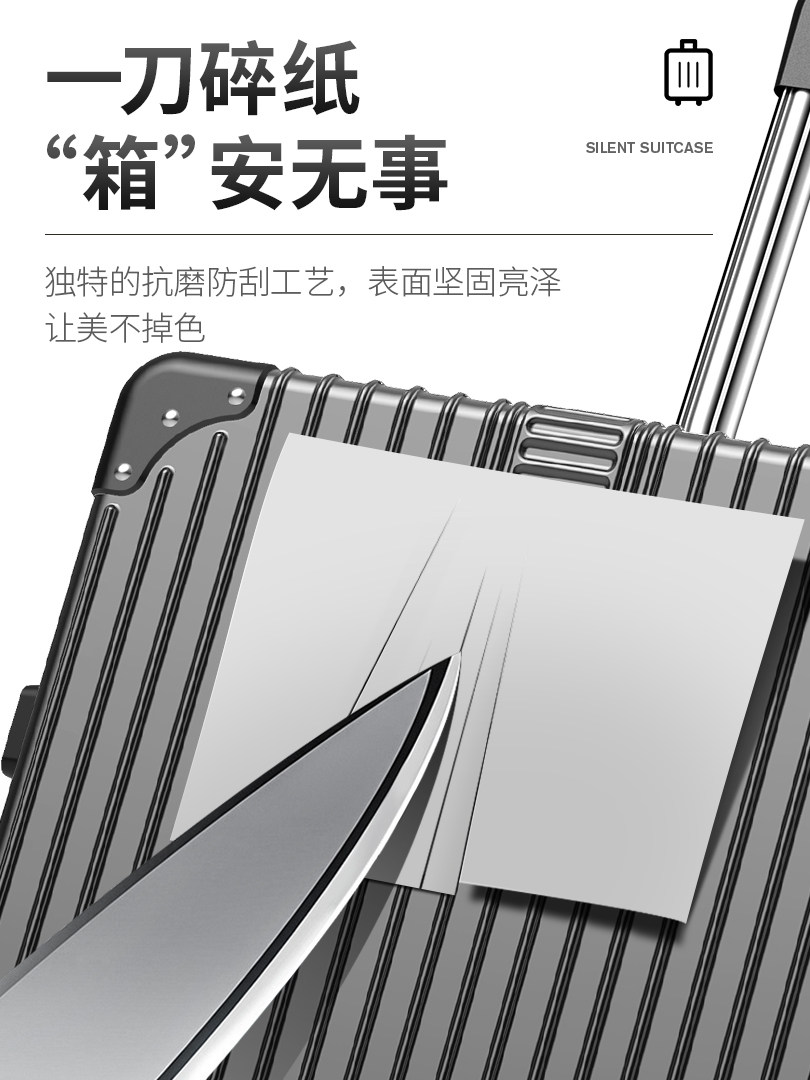 结实耐用加厚万向轮20寸学生拉杆箱 雷杰尼箱包旅行箱