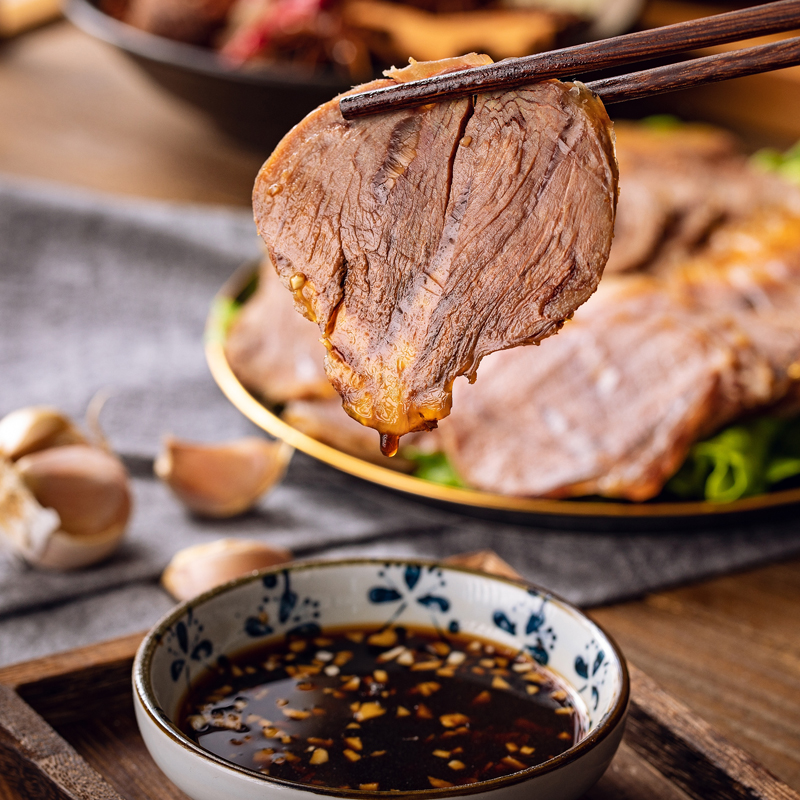 内蒙古五香酱牛肉小牛拉图卤牛肉即食低熟食牛腱子肉干脂真空零食-图2