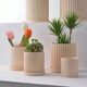 Unfired breathable flower pot creative pottery pot factory straight hair