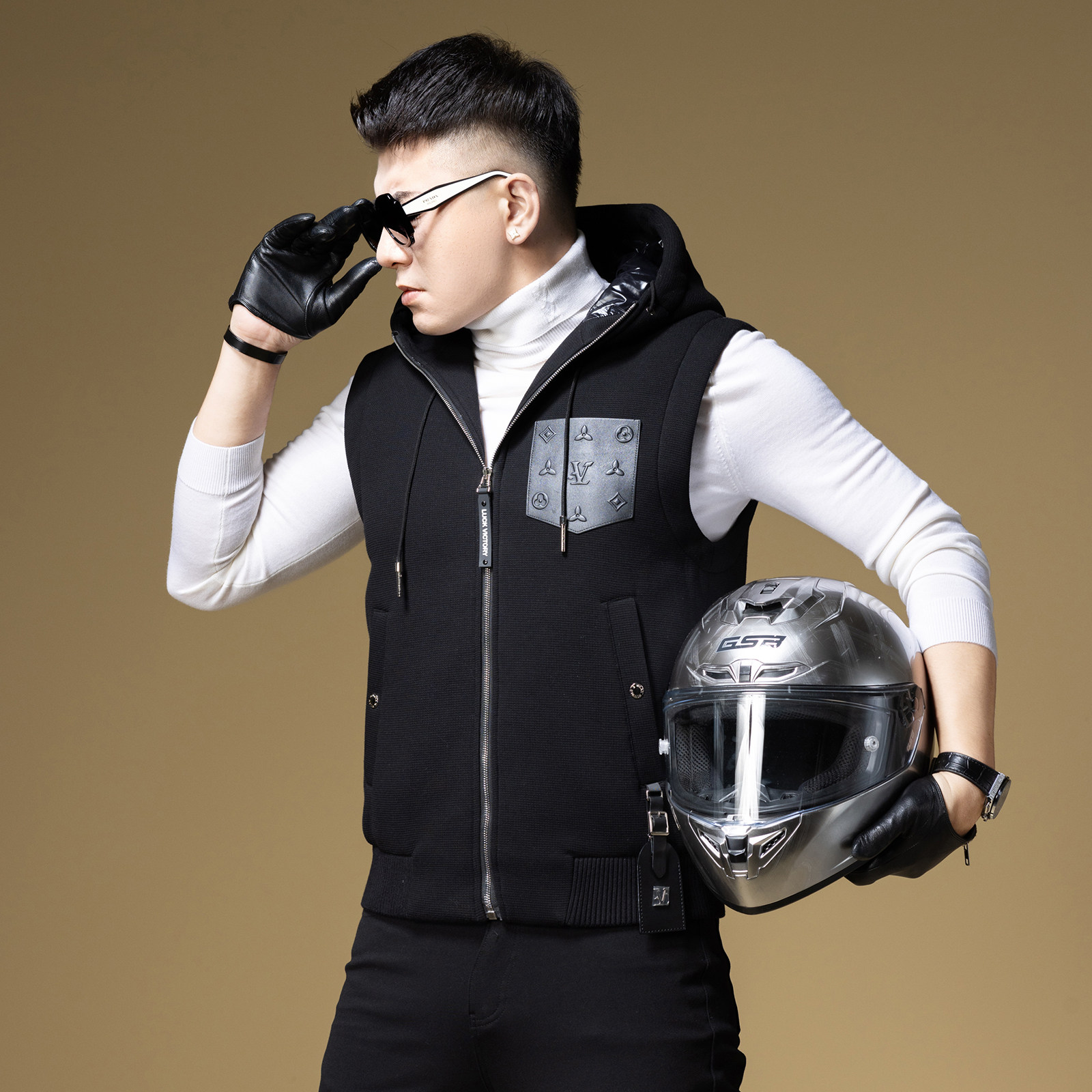 BM男士羽绒马甲90白鸭绒冬季外套口袋装饰潮流羽绒服男2024新款,淘宝优惠券,粉丝福利购,淘宝优惠卷