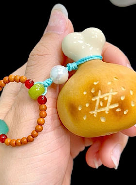 菠萝包小葫芦文玩手把件精品独霸菩提手盘葫芦挂件手捻男女款摆件