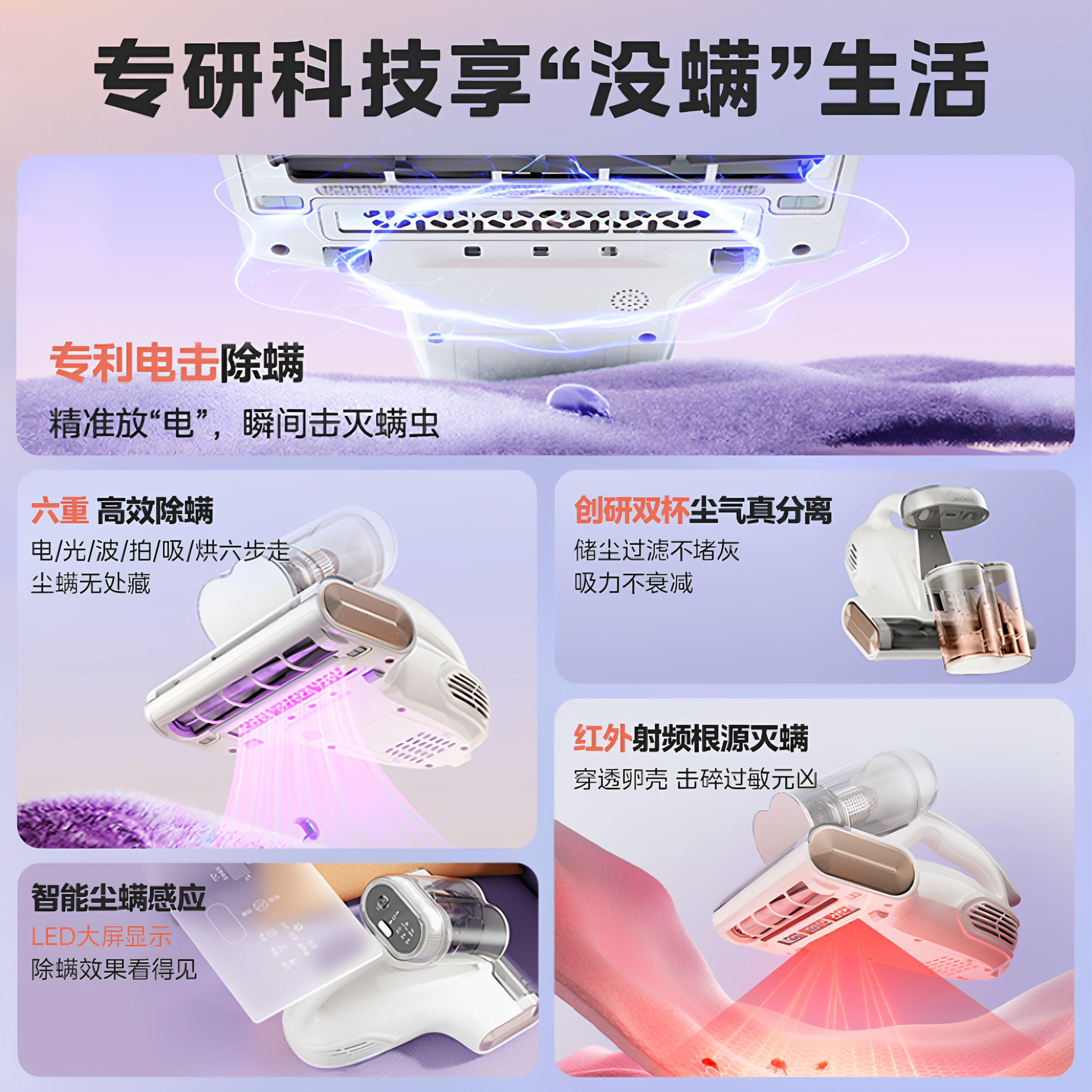 Midea’s patented electric mite remover BC8Pro