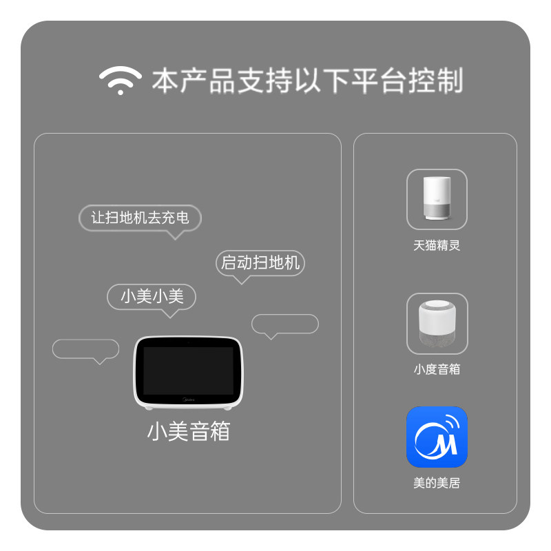 美的i5智能扫地机器人家用吸尘器 midea美的吸尘器扫地机器人