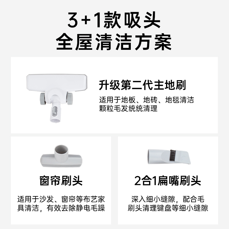 midea美的吸尘器旗舰店美的吸尘器家用有线大吸力轻便小型手持式迷你大功率吸尘器U22