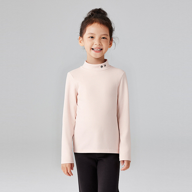 Mitti2025秋冬季新款女童长袖T恤半高领亲肤百搭儿童打底衫上衣,淘宝优惠券,粉丝福利购,淘宝优惠卷