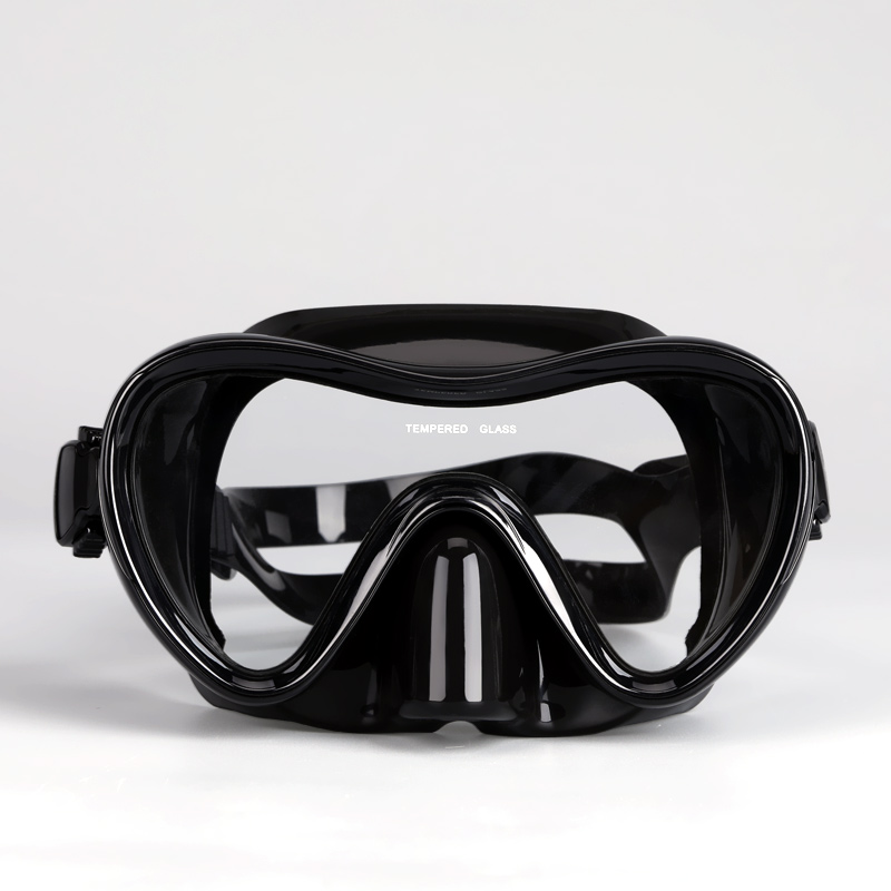 浮潜面罩潜水镜大框近视泳镜护鼻一体男女儿童游泳眼镜高清潜面镜-图3